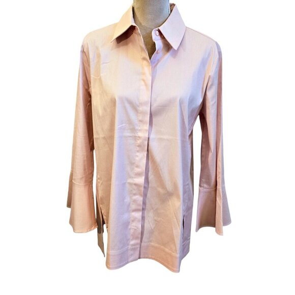 Chico's Black Label Poplin Tunic, Size 12, Pink, NWT - Picture 1 of 8